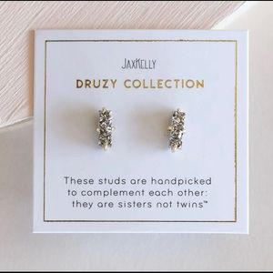 New JaxKelly 18k gold plated druzy